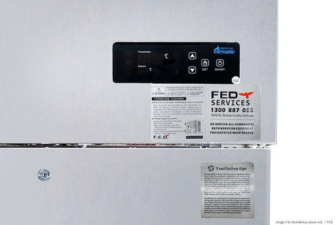 Thermaster TROPICAL 3 Door SS Fridge 1500L - SUC1500